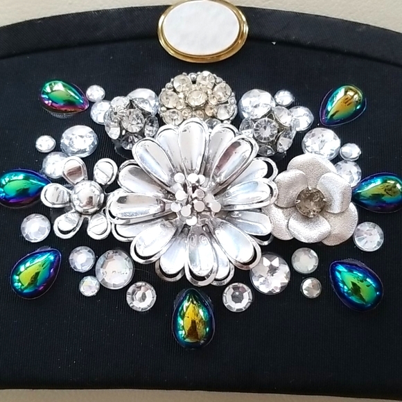 NWT Repurposed Vintage 50s Jewelry Clutch Handbag - Picture 3 of 13